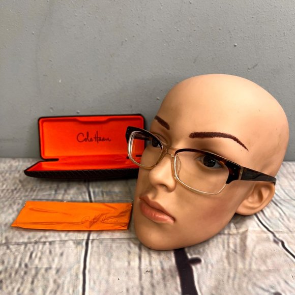 Cole Haan CH 1035 Eyeglasses 53‎ 16 140 Brown Horn Frame Turtoise Women’s Blue Cole haan eyeglasses frame - Gem main image 4